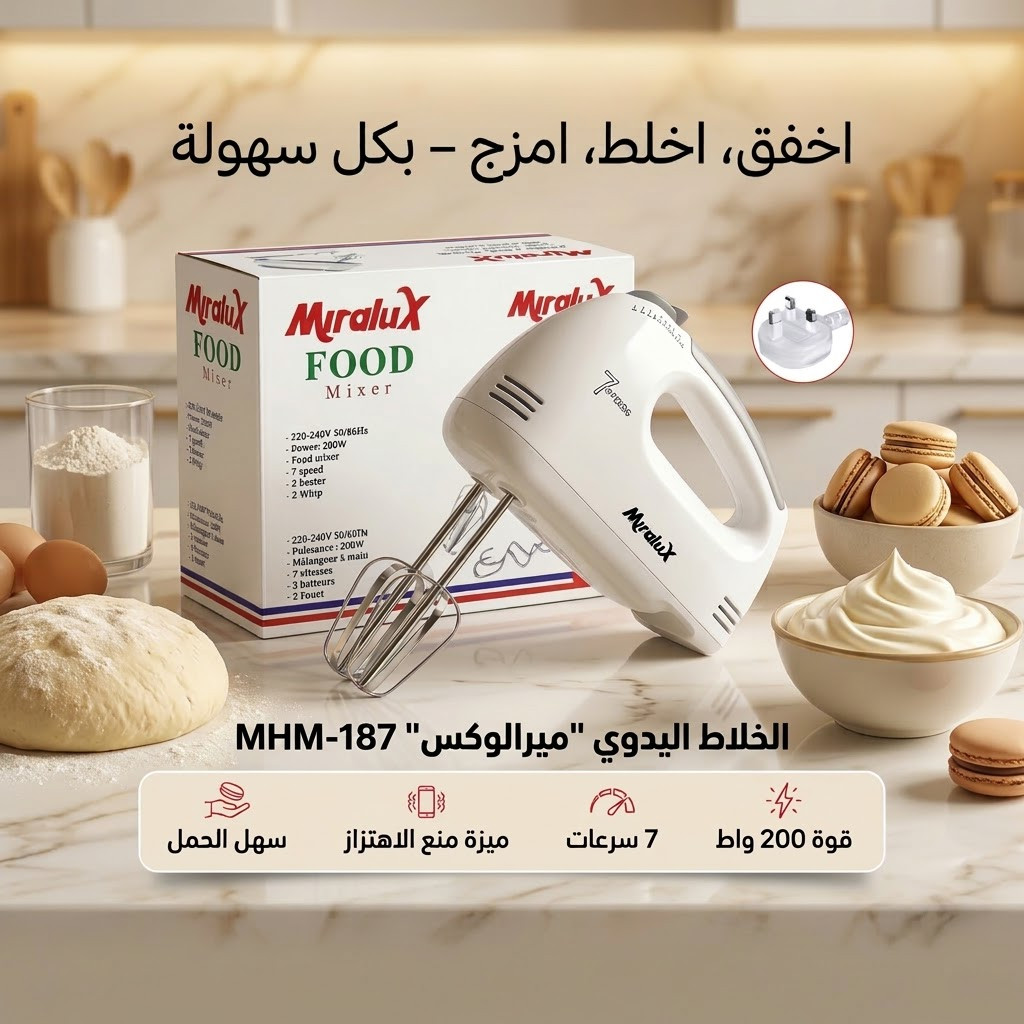 الخلاط اليدوي ميرالوكس MHM-187